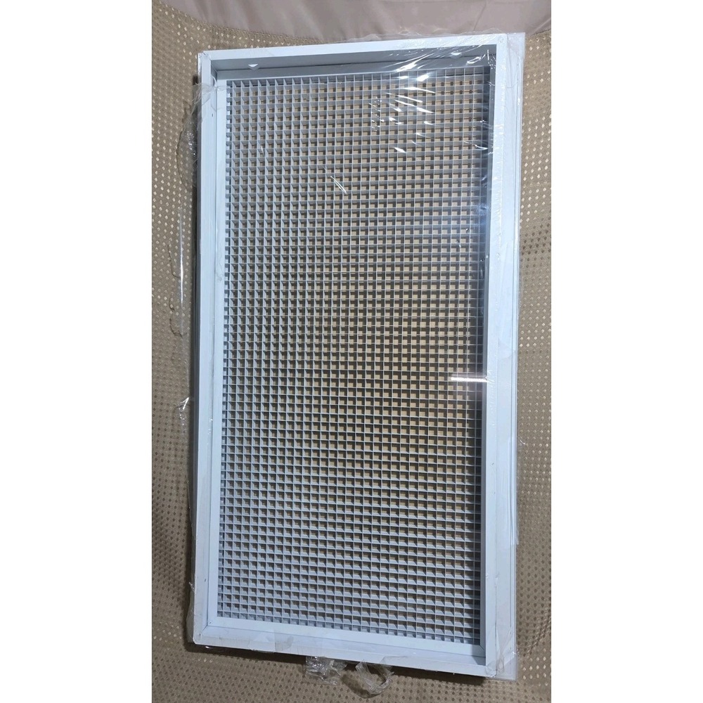 HVAC Premium 16x32 Cube Core Eggcrate Return Air Grille Aluminum White NEW
